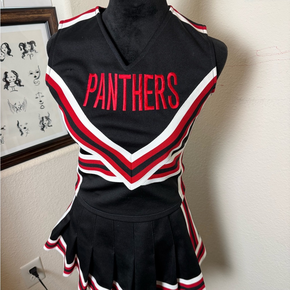 Black and Red Cheerleading Uniform